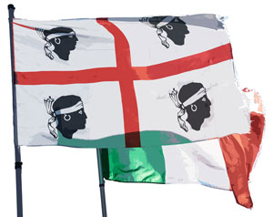 Sardinien-Flagge Sardinien-Flagge