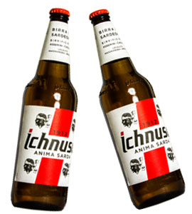 Bier-Ichnusa-Flasche Bier-Ichnusa-Flasche